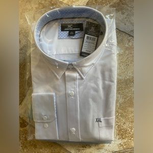 NWT!   Johnston and Murphy Men’s shirt.  Size XXL.   White color.
